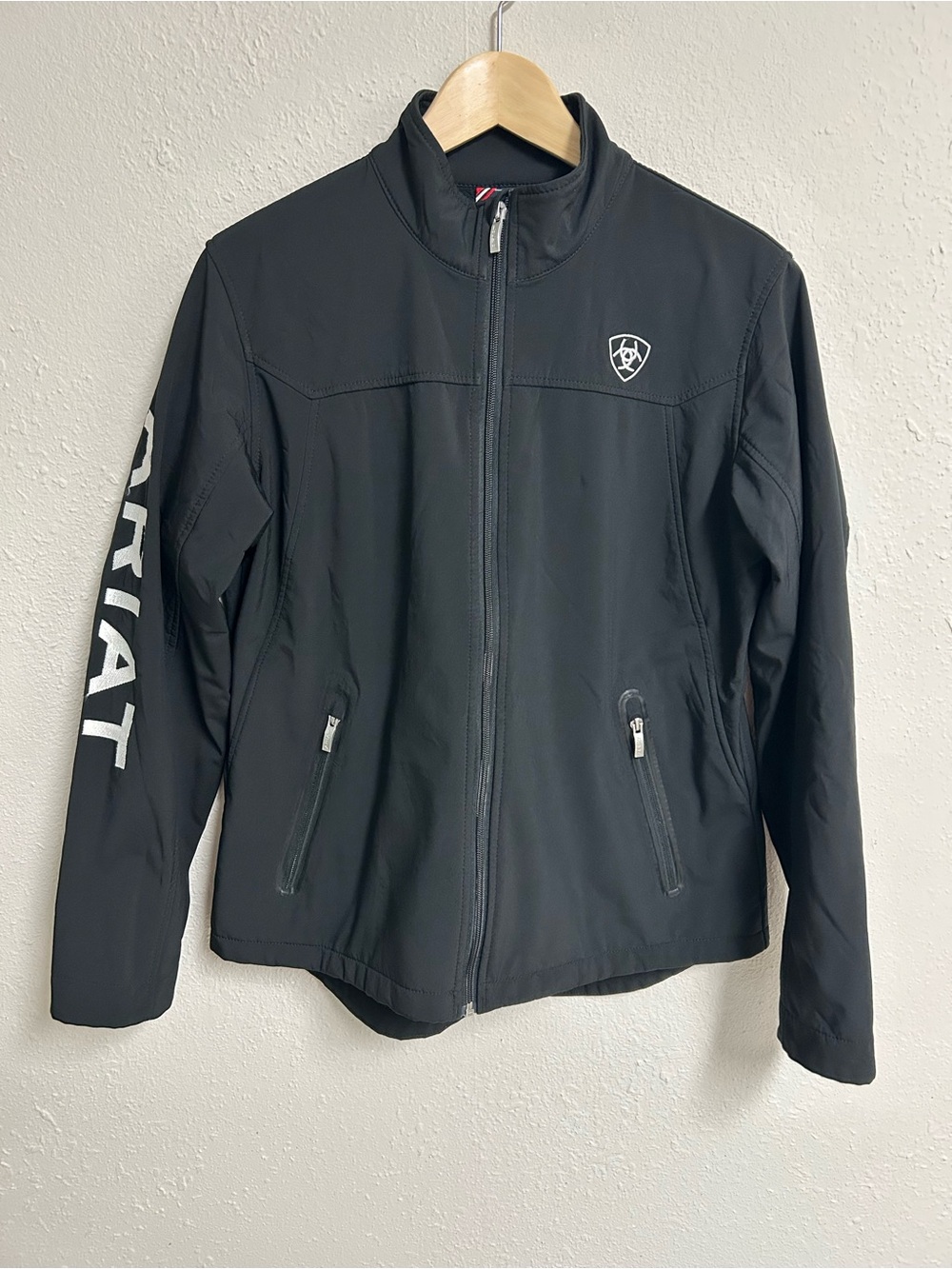 Ariat Men's New Team Black Softshell Fleece Lined Jacket Size XL